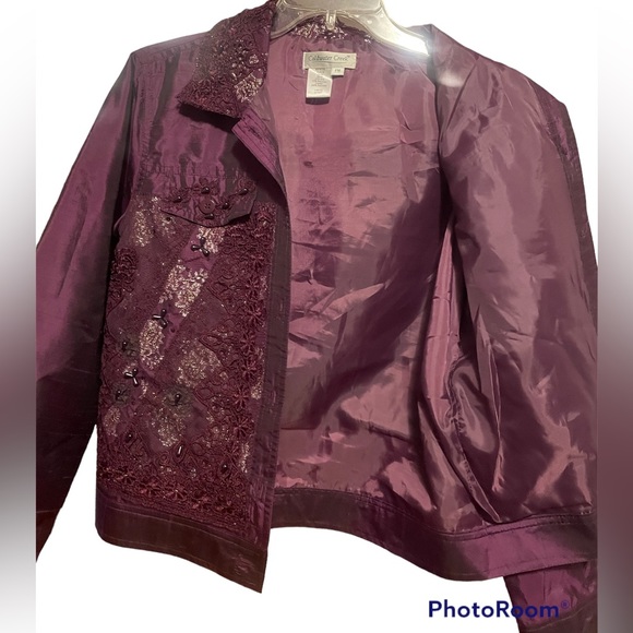 Coldwater Creek Plum Color Jacket Purple Size Petite Medium - Picture 3 of 5
